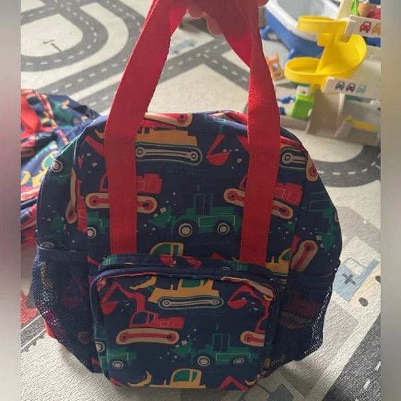 H&M Colorful Construction Print Backpack Set - Picture 2 of 4